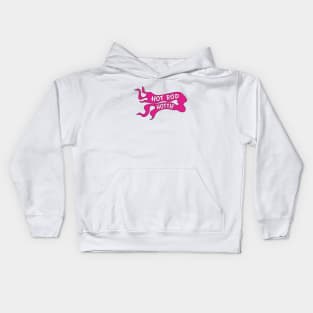 Hot Rod Hottie Flame Logo in Hot Pink Kids Hoodie